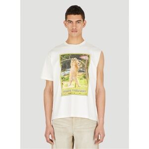 PHIPPS Hang In There Single Sleeve T-Shirt in White